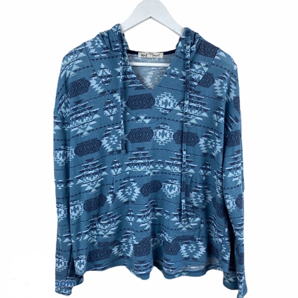 Wall Flower Aztec Print Hoodie